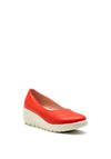 Kate Appleby Hove Chunky Sole Wedge Shoe, Red