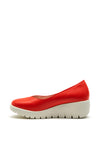 Kate Appleby Hove Chunky Sole Wedge Shoe, Red