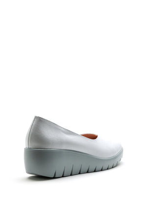 Kate Appleby Hove Chunky Sole Wedge Shoe, White
