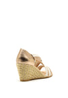 Kate Appleby Lerwick Wedged Sandals, Gold and Cream