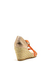 Kate Appleby Lerwick Wedged Sandals, Gold & Coral