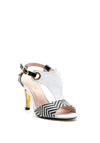 Kate Appleby Repton Woven Print Sandals, White & Black