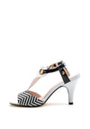 Kate Appleby Repton Woven Print Sandals, White & Black