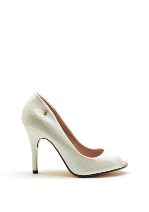 Kate Appleby Torridge Peep Toe High Heel Shoes, Gold