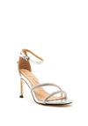 Una Healy Xanadu Diamante Strap Heeled Sandals, Silver