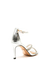 Una Healy Xanadu Diamante Strap Heeled Sandals, Silver