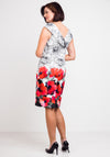 Kate Cooper Floral Jersey Dress, White Multi