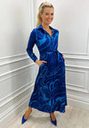 Kate & Pippa Luca Swirl Maxi Dress, Royal Blue