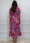 Kate & Pippa Luca Missoni Pattern Maxi Shirt Dress, Pink Multi