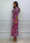 Kate & Pippa Luca Missoni Pattern Maxi Shirt Dress, Pink Multi