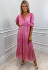 Kate & Pippa Modena Abstract Pattern Maxi Dress, Pink