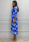 Kate & Pippa Capri Midi Shirt Dress, Blue Print