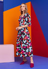 Kate Cooper Geo Print Belted Midi Dress, Multi