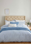 The Katie Piper Collection Be Still Candy Stripe Duvet Cover Set, Blue