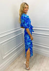 Kate & Pippa Capri Mandarin Neck Maxi Dress, Royal Blue & Aqua