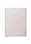 Katie Loxton Happy Ever After Large Notebook, Metallic White