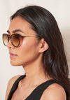 Katie Loxton Santorini Sunglasses, Brown Tortoiseshell