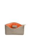 Katie Loxton Colour Pop Perfect Pouch ‘Love Love Love’, Taupe & Orange