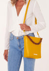 Katie Loxton Ayla Tortoiseshell Satchel Bag, Ochre