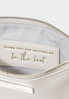 Katie Loxton Bridal ‘Thank You for Helping Me Tie the Knot’ Pouch, Grey