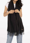 Katie Loxton Wrapped Up In Love Blanket Scarf, Black