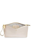 Katie Loxton Bride Secret Message Pouch, Metallic White
