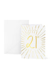 Katie Loxton 21th Birthday Greeting Card