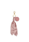 Katie Loxton Carrie Scarf Keyring Bag Charm, Pink Spot