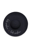 Katie Loxton Hello Sunshine Straw Hat, Black