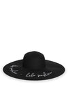 Katie Loxton Hello Sunshine Straw Hat, Black