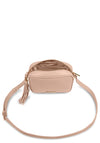Katie Loxton Sophia Tassel Top Zip Crossbody Bag, Pink