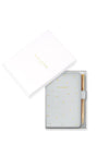 Katie Loxton ‘Be Happy’ Notebook & Pen Gift Set, Grey & Gold