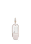 Katie Loxton Paradise Please Luggage Tag, Pearlescent White