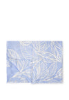 Katie Loxton Metallic Leaf Print Scarf, Blue Multi