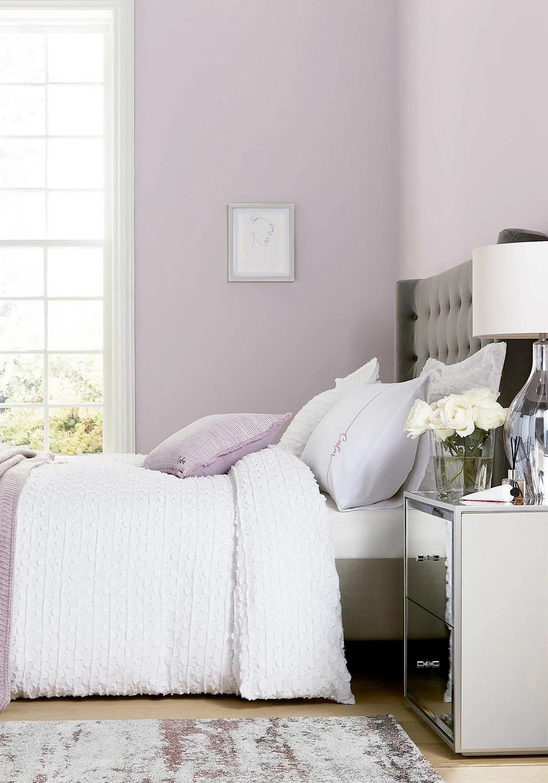 The Katie Piper Collection Calm Textured Duvet Cover Set, White
