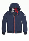 Tommy Hilfiger Boys Hooded Logo Collar Jacket, Twilight Navy