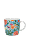 Kitchen Craft Abstract Flowers China Mug