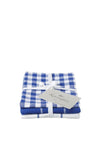 Stow Green Kensington Set of 3 Check Tea Towels, Blue