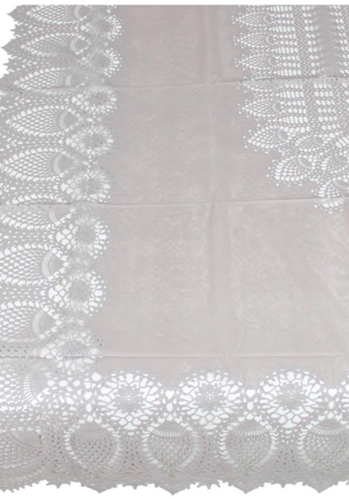 Kersten Vinyl Lace Tablecloth, Grey