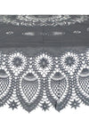 Kersten Tablecloth Vinyl Lace Round, Black