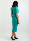 Kevan Jon Alice Bodycon Dress & Cape, Turquoise