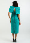 Kevan Jon Alice Bodycon Dress & Cape, Turquoise