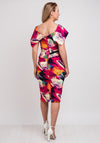 Kevan Jon Loren Abstract Print Bodycon Dress, Pink Multi