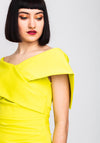 Kevan Jon Loren Bodycon Dress, Lime Green