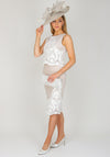 Kevan Jon Saskia Embroidered Mesh Dress, White