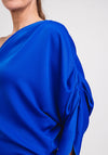 Kevan Jon Sofia One Shoulder Asymmetric Dress, Cobalt Blue