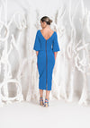 Kevan Jon Annika Ruched Midi Dress, New Blue