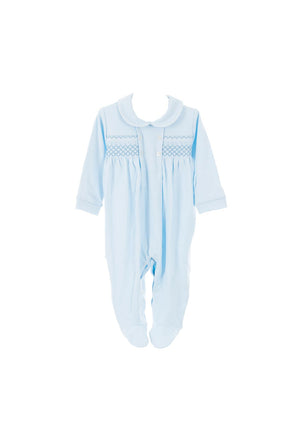 Sardon Baby Boys Collar Romper, Blue