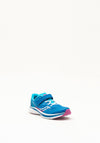 Saucony Girls Kinvara 12 Form Fit Velcro Trainers, Blue