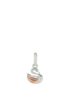 Little Kirstin Ash Swan Charm, Silver & Rose Gold